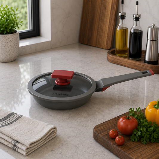 Alpenberg 24cm Fry Pan with Glass Lid