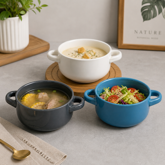 Modern Classic Ceramic Serving Bowl – 870ml