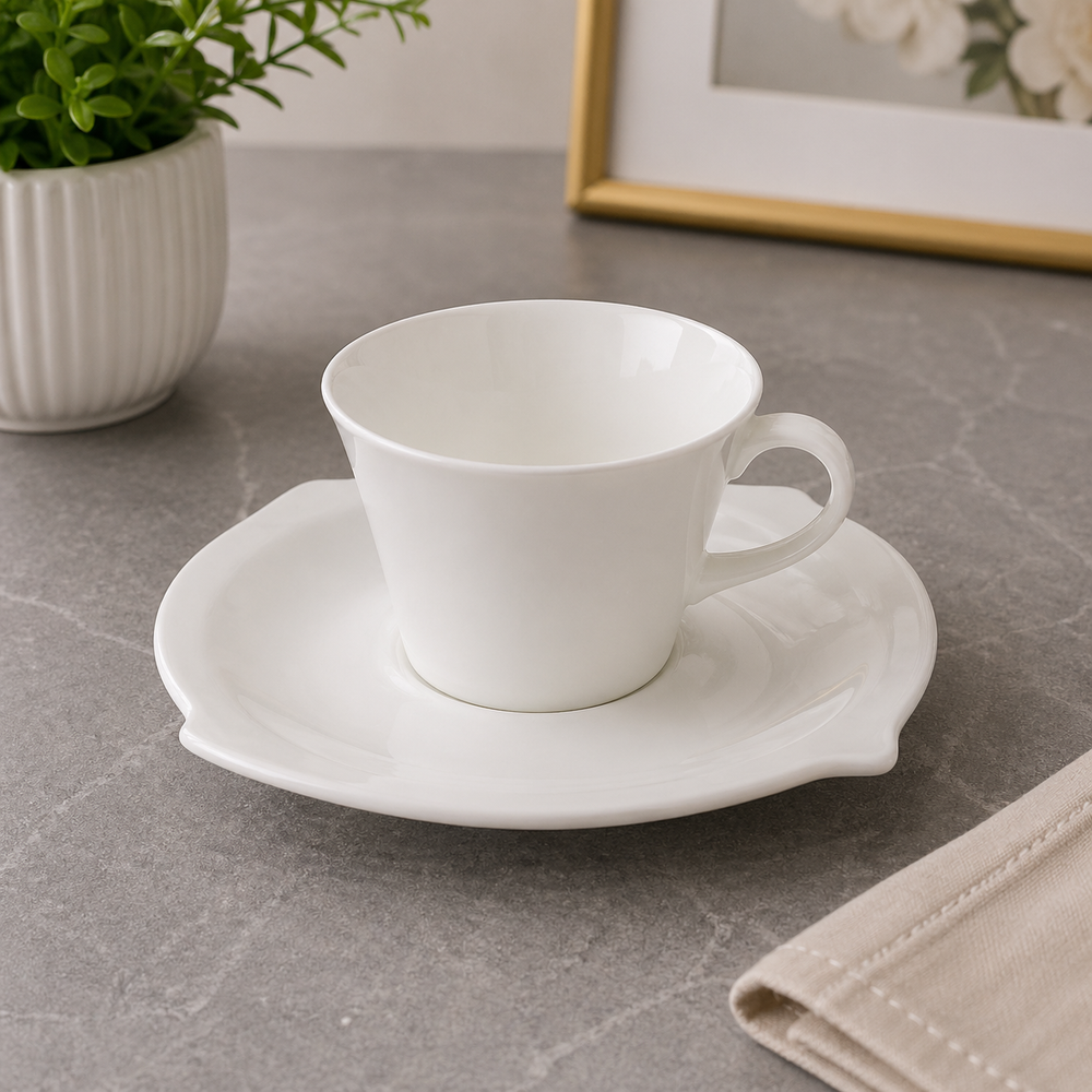 Brilliant Ceramic Cup & Saucer Set