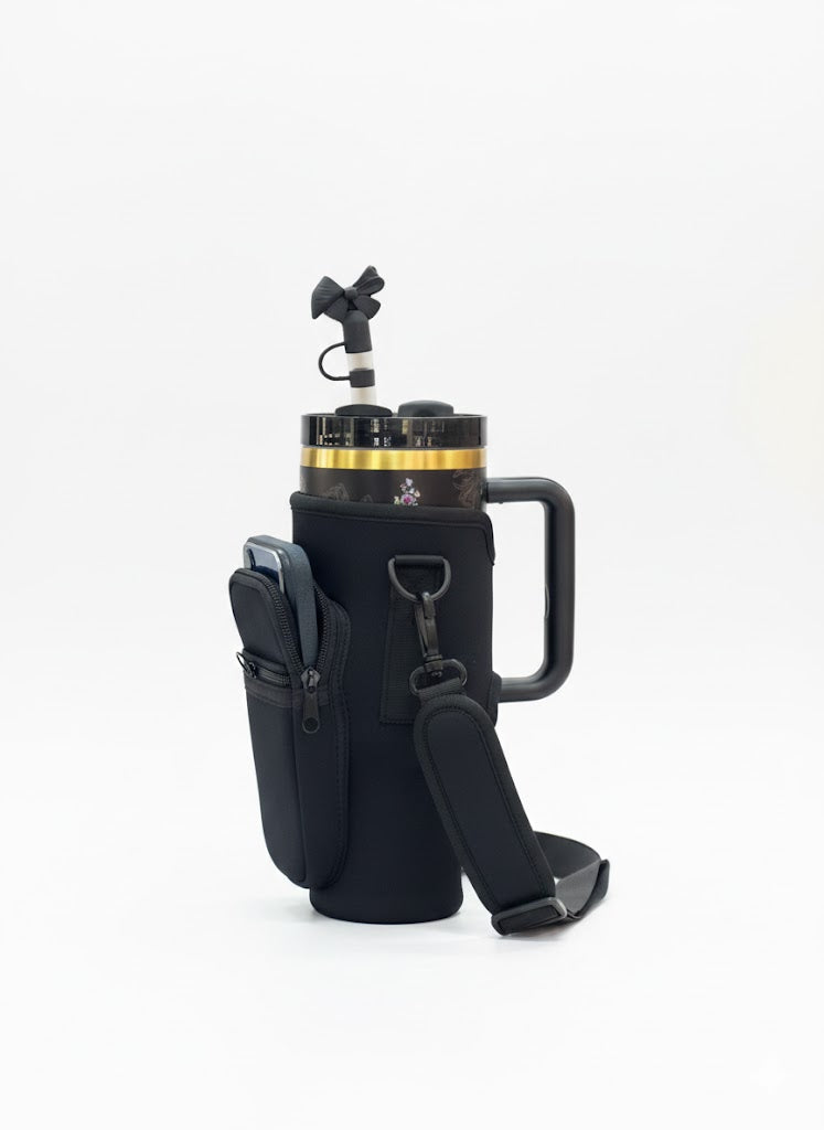 Tumbler Carrier Bag With Phone Pocket For 40oz